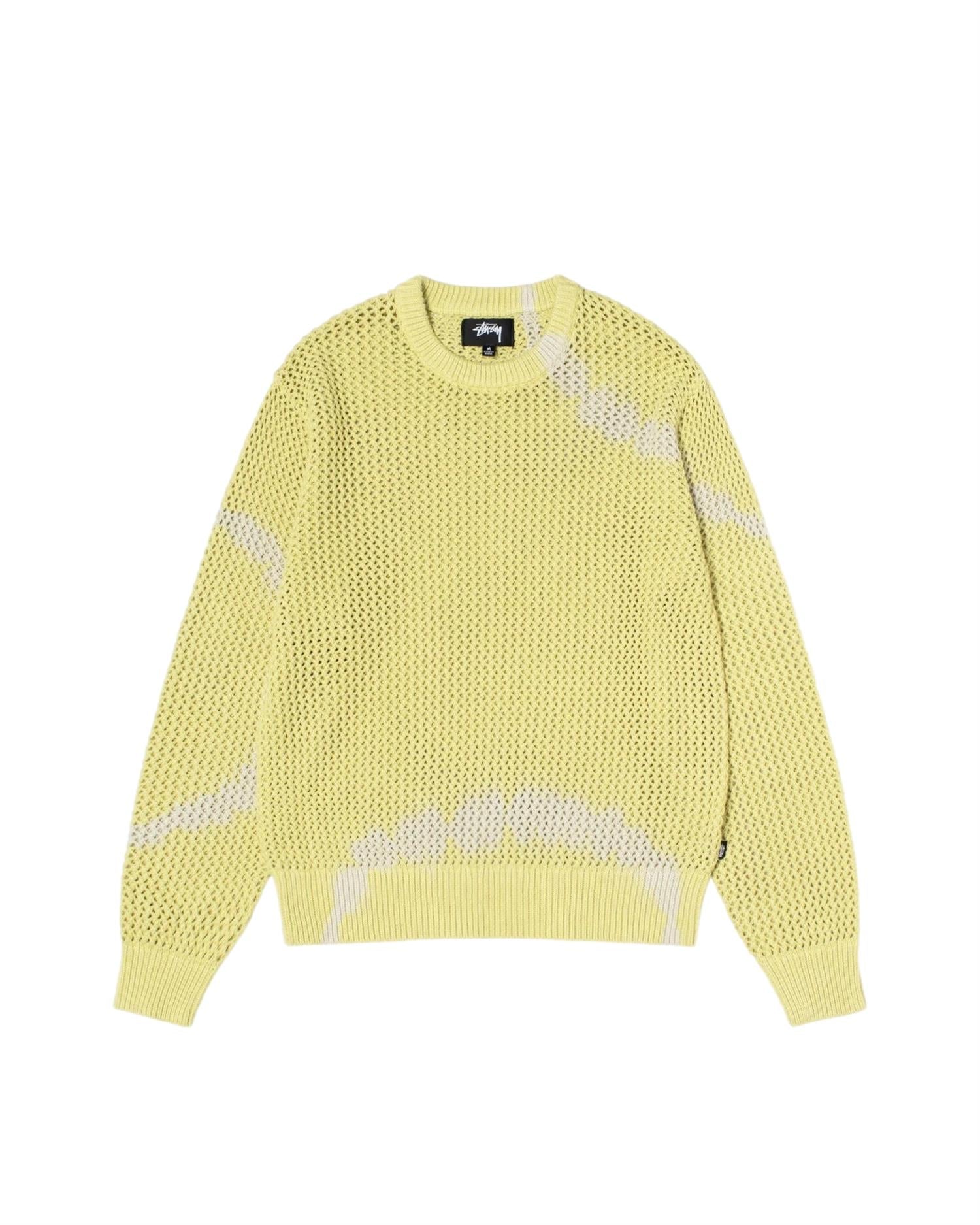 Stussy Pig. Dyed Loose Guage Sweater Genser Gul - modostore.no