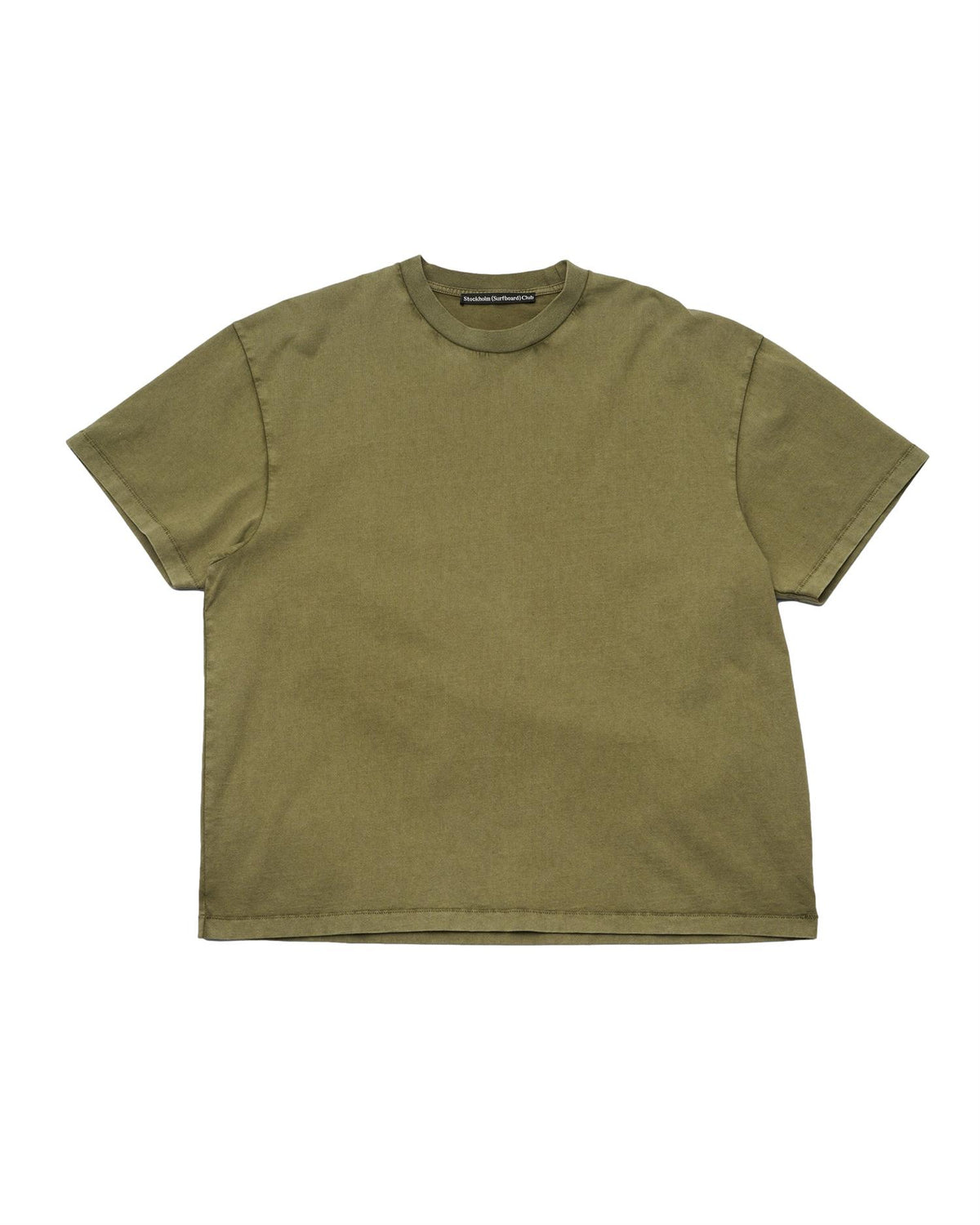 Stockholm Surfboard Club Box Tee Back Logo T-shirt Militærgrønn