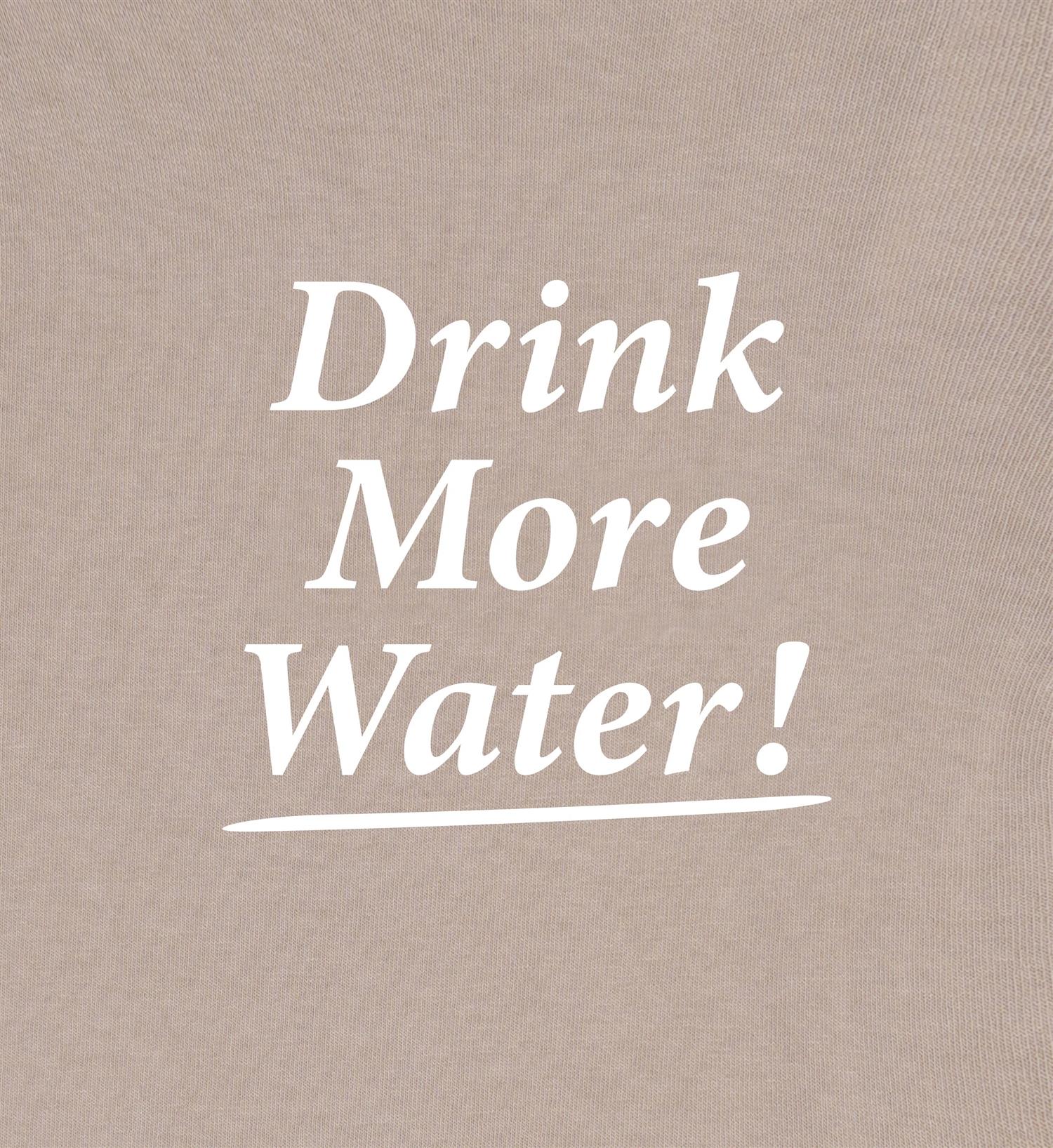 Sporty & Rich Drink More Water T-shirt T-shirt Lysebrun - modostore.no