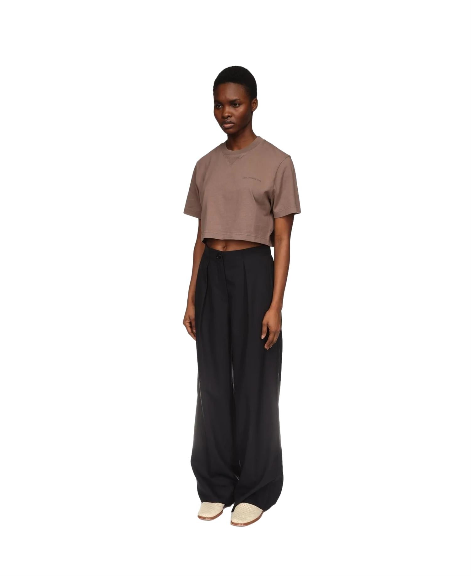 Holzweiler Cyra Pleat Trousers Bukse Sort - modostore.no