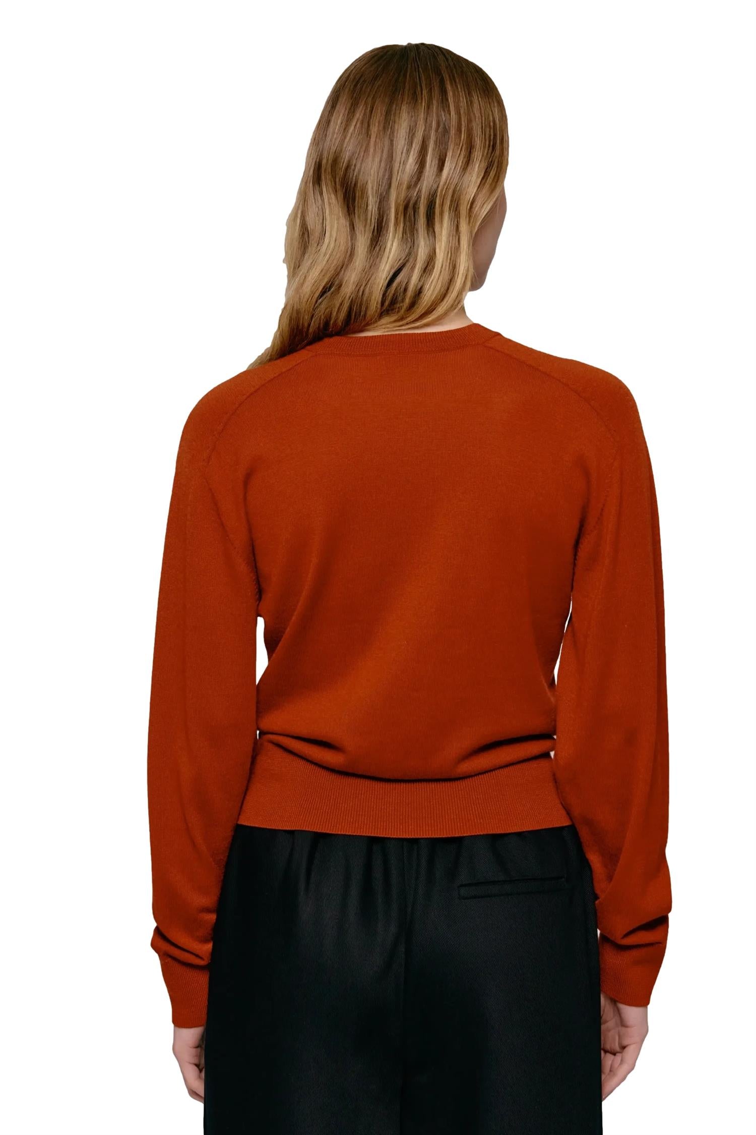 Julie Josephine Hanne Sweater Genser Rustrød - modostore.no