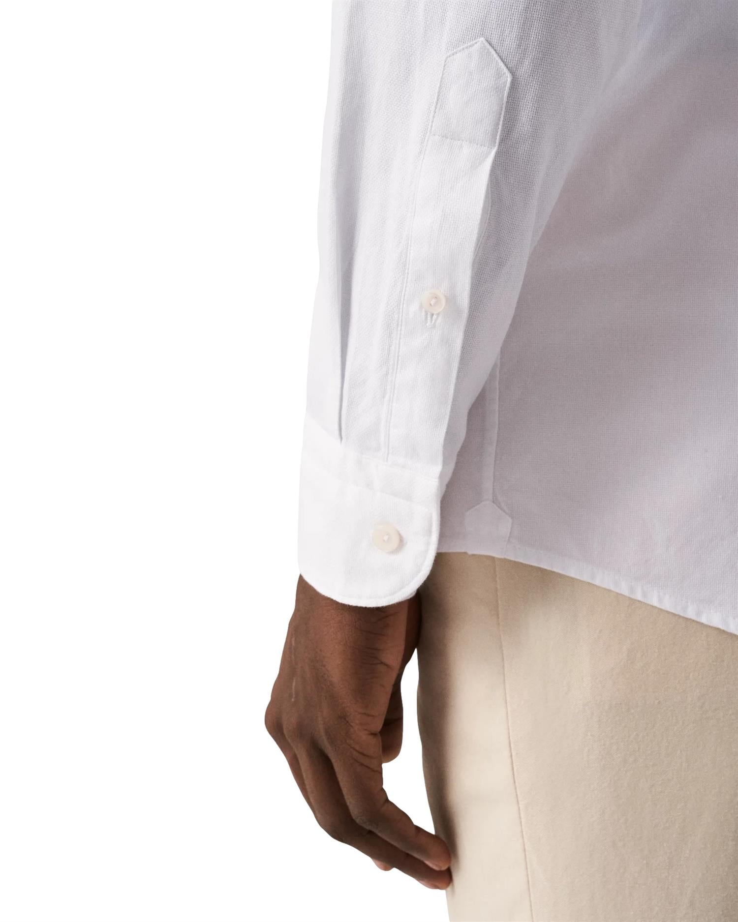 Eton White Oxford Shirt Skjorte Hvit - modostore.no