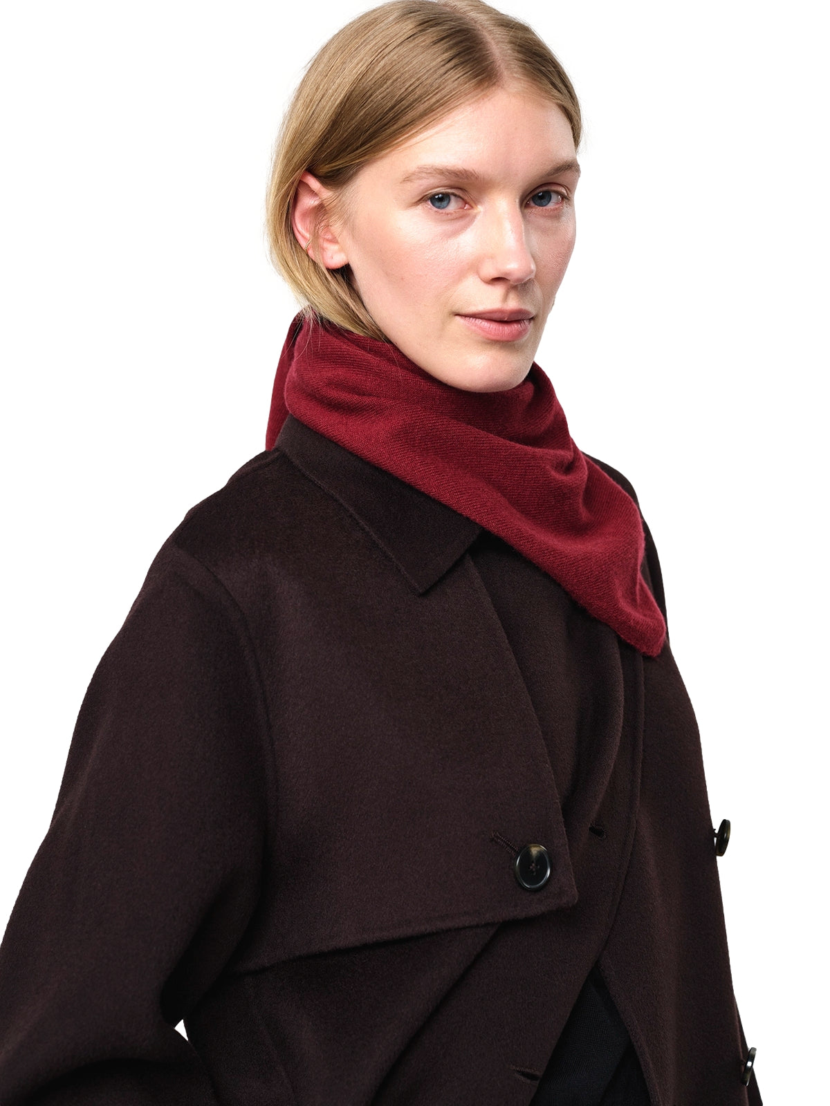 Julie Josephine Evin Scarf Skjerf Vinrød