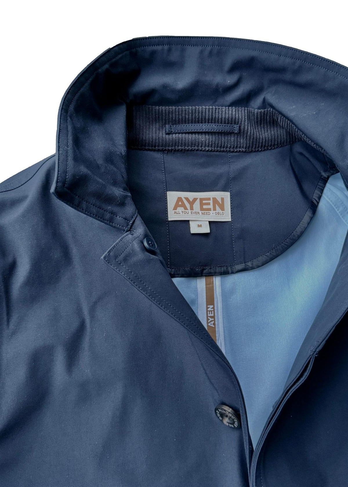 AYEN Souten Collar Coat Jakke Navy