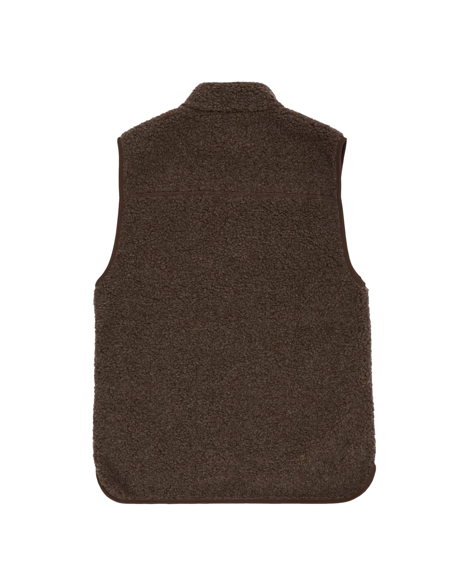 Amundsen Heroes Wool Fleece Vest Womens Vest Mørkebrun