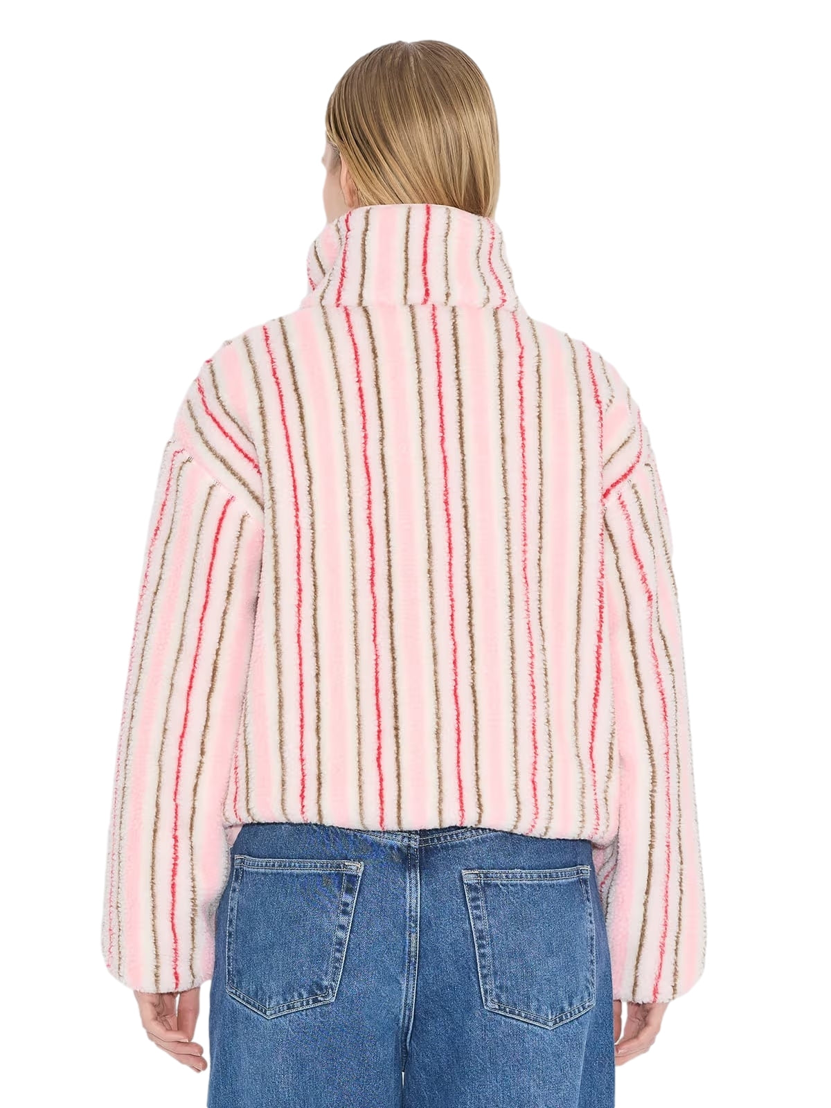 Holzweiler Rype Fleece Jacket Jakke Rosa Mønster - modostore.no