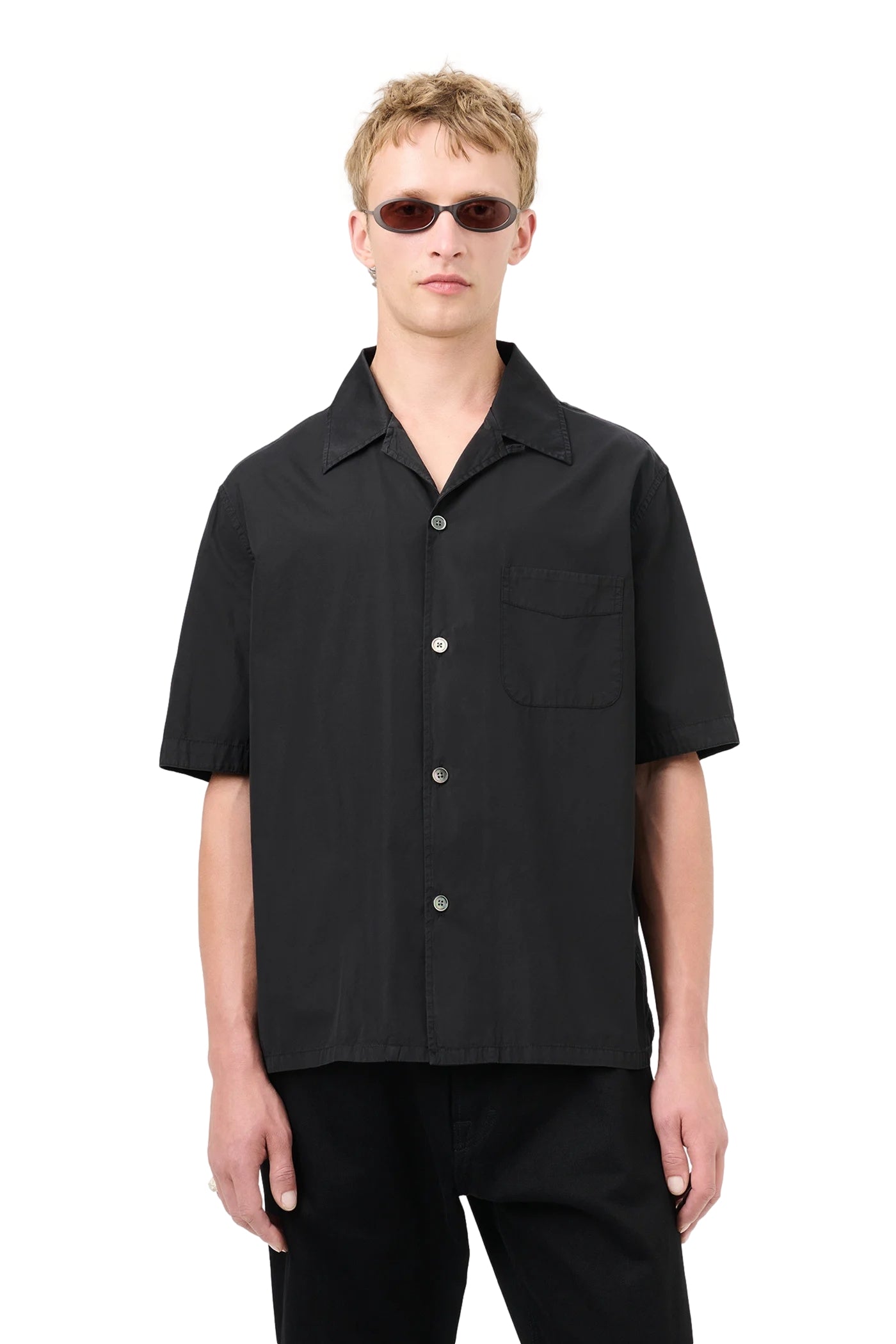 Our Legacy HEUSEN SHIRT SHORTSLEEVE Skjorte Sort - modostore.no