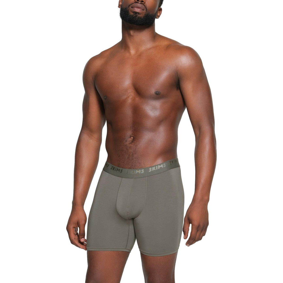 SKIMS Stretch 3-pakning boxershorts med 5-tommers ben i Desert Multi-farger