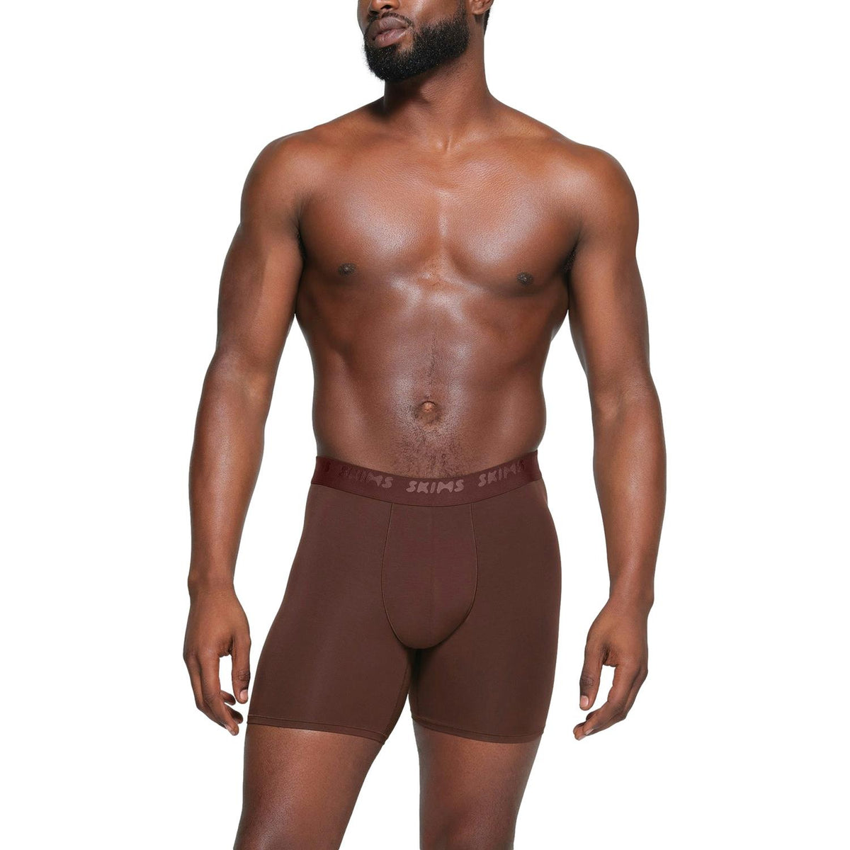 SKIMS Stretch 3-pakning 5-tommers boxershorts i Desert Multi undertøy.