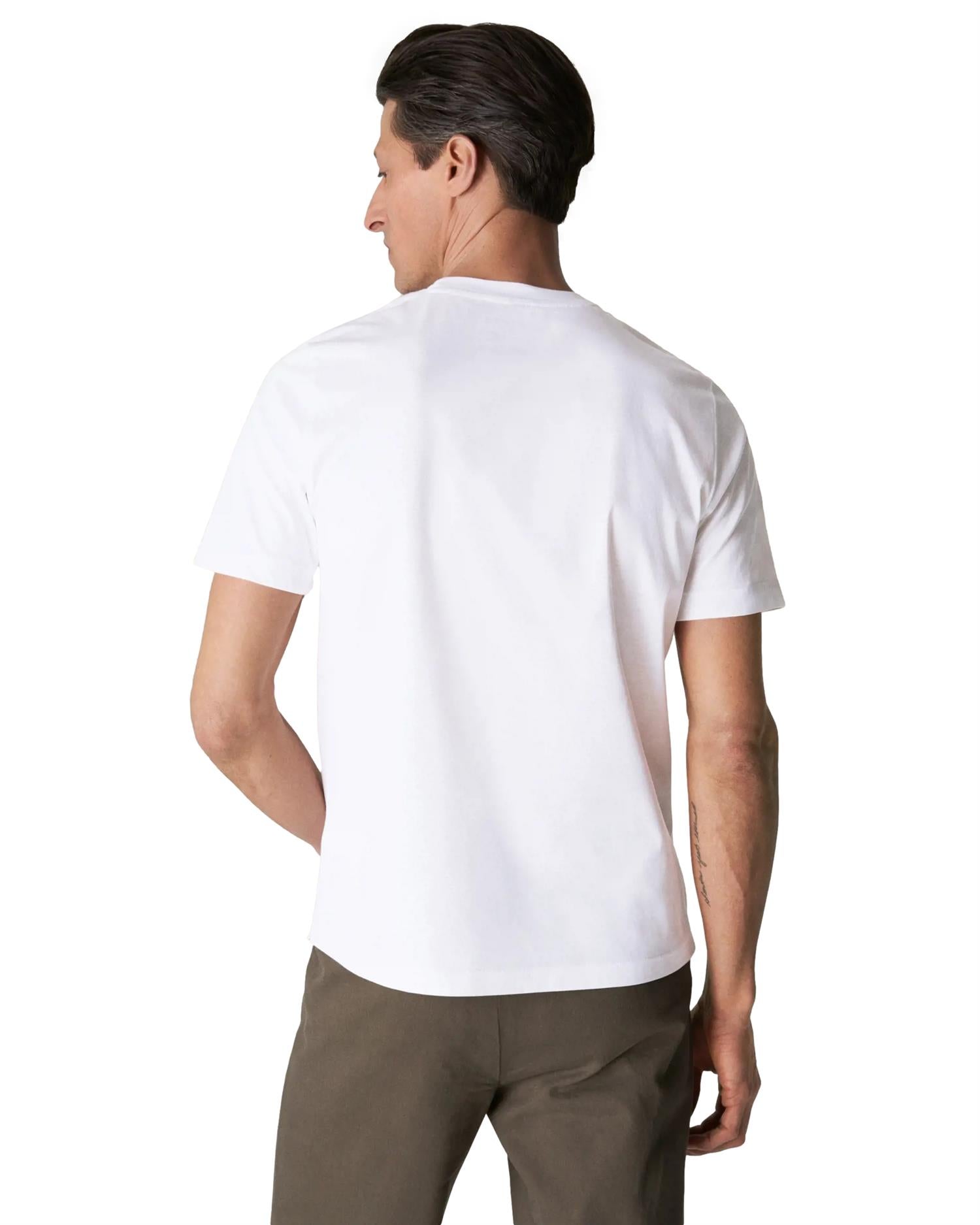 Eton Filo di Scozia T-shirt T-shirt Hvit - modostore.no