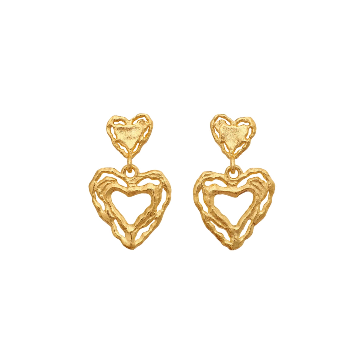 Maanesten Martha Earrings Øredobber Gull