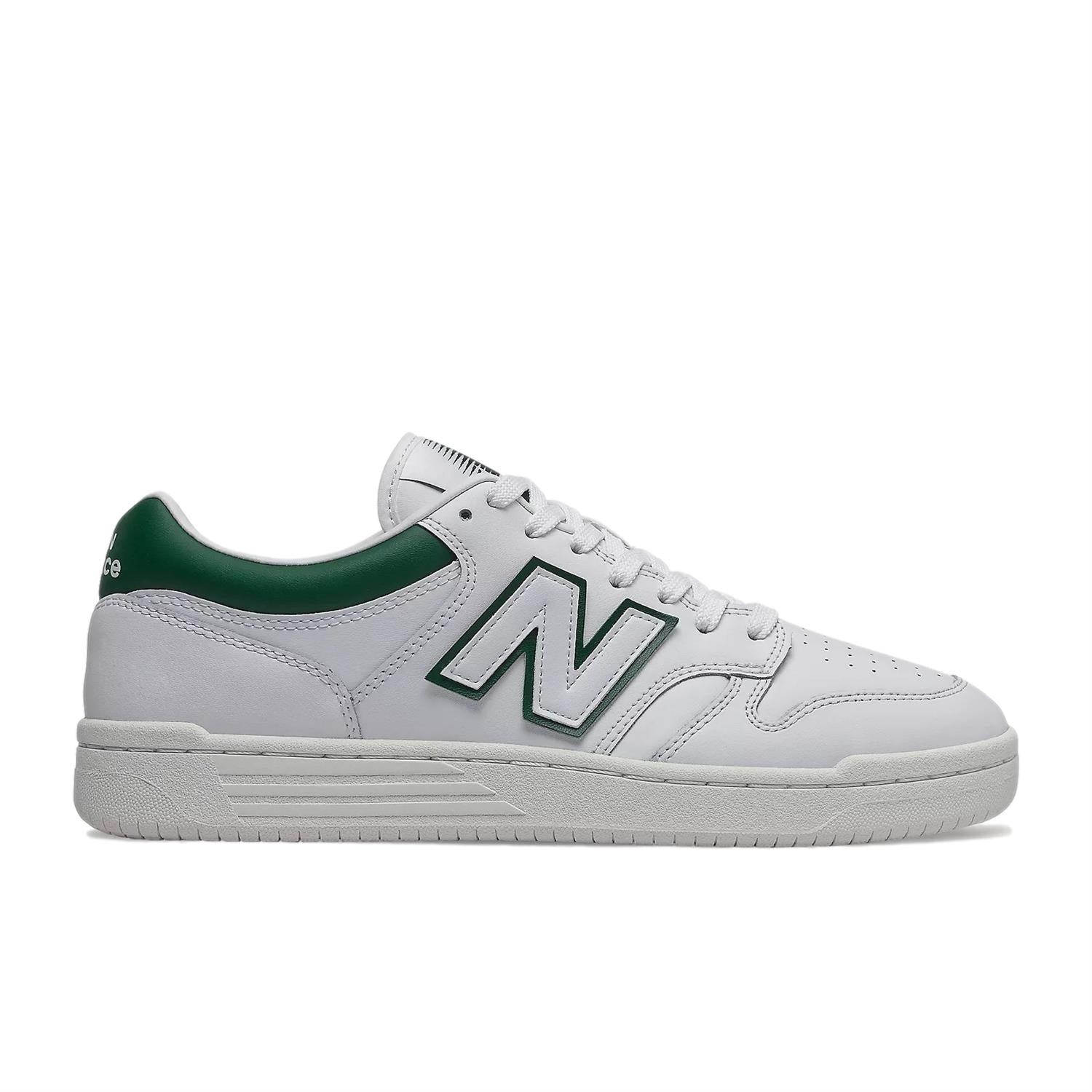 New Balance BB 480 LGT Sko Hvit Og Grønn - modostore.no