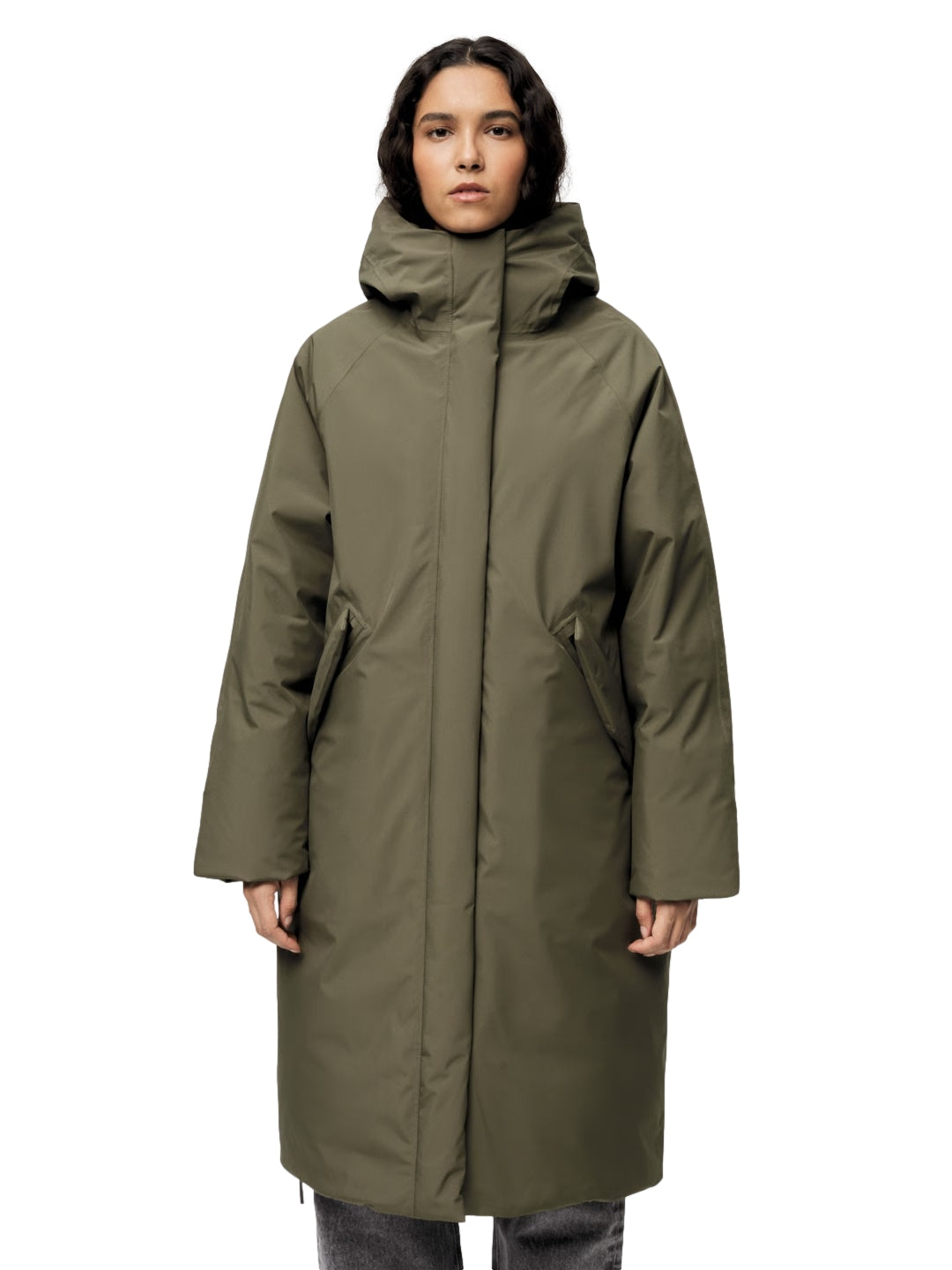 Blæst Røros Down Coat Grape Leaf Jakke Grønn