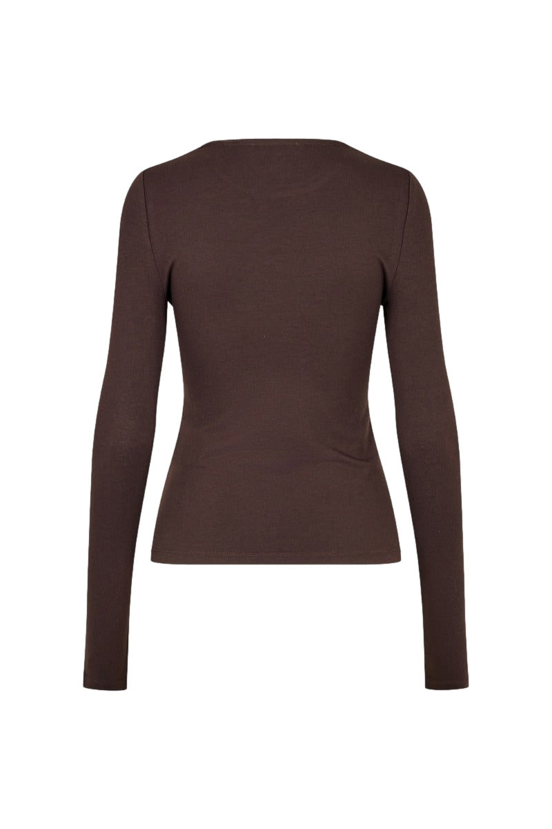 ROTATE Long Sleeve T-Shirt Genser Brun