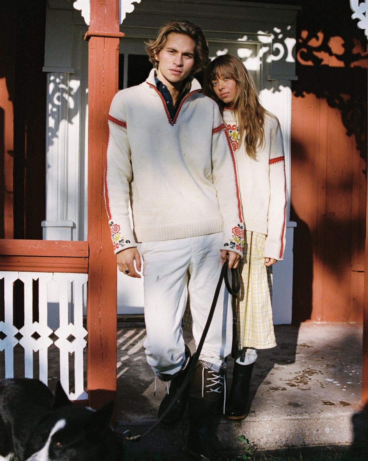 Amundsen Goffa Half Zip Mens Hallingdal Genser Off-White