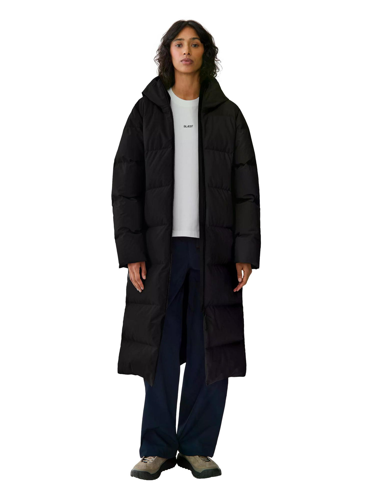 Blæst Innvik Down Coat Black Jakke Sort
