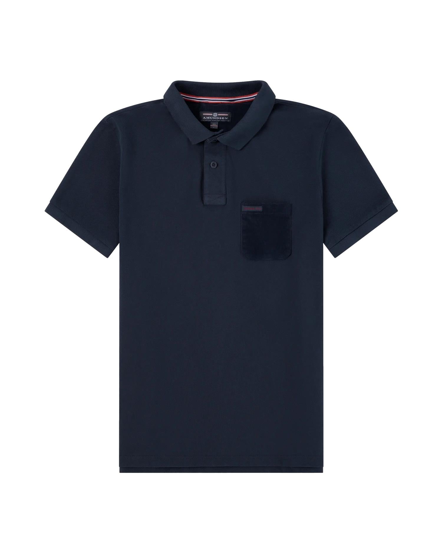Amundsen Chukka Shirt Mens T-shirt Navy - modostore.no