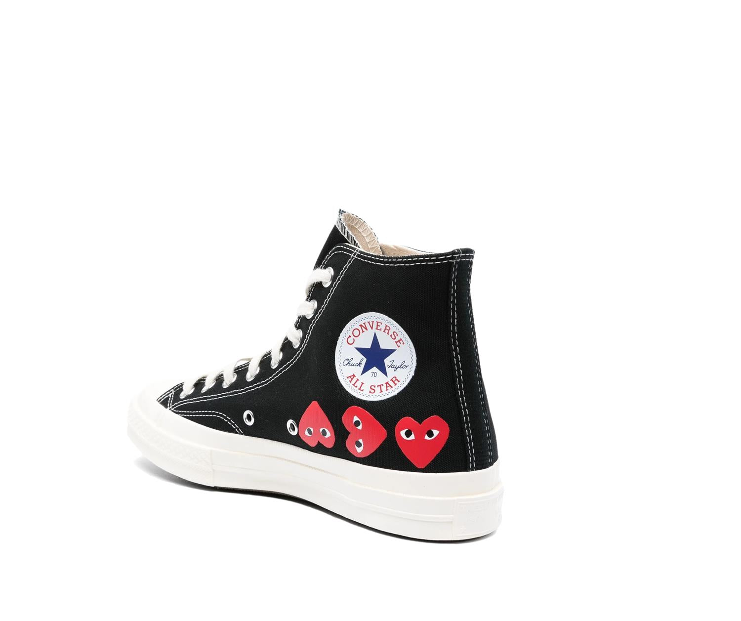 Comme des Garcons Play x Converse CDG MULTI HEART HIGH TOP Sko Sort - modostore.no