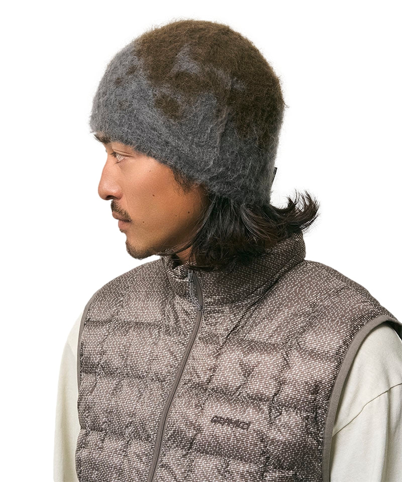 Gramicci Mohair Splatter Beanie Lue Brungrønn