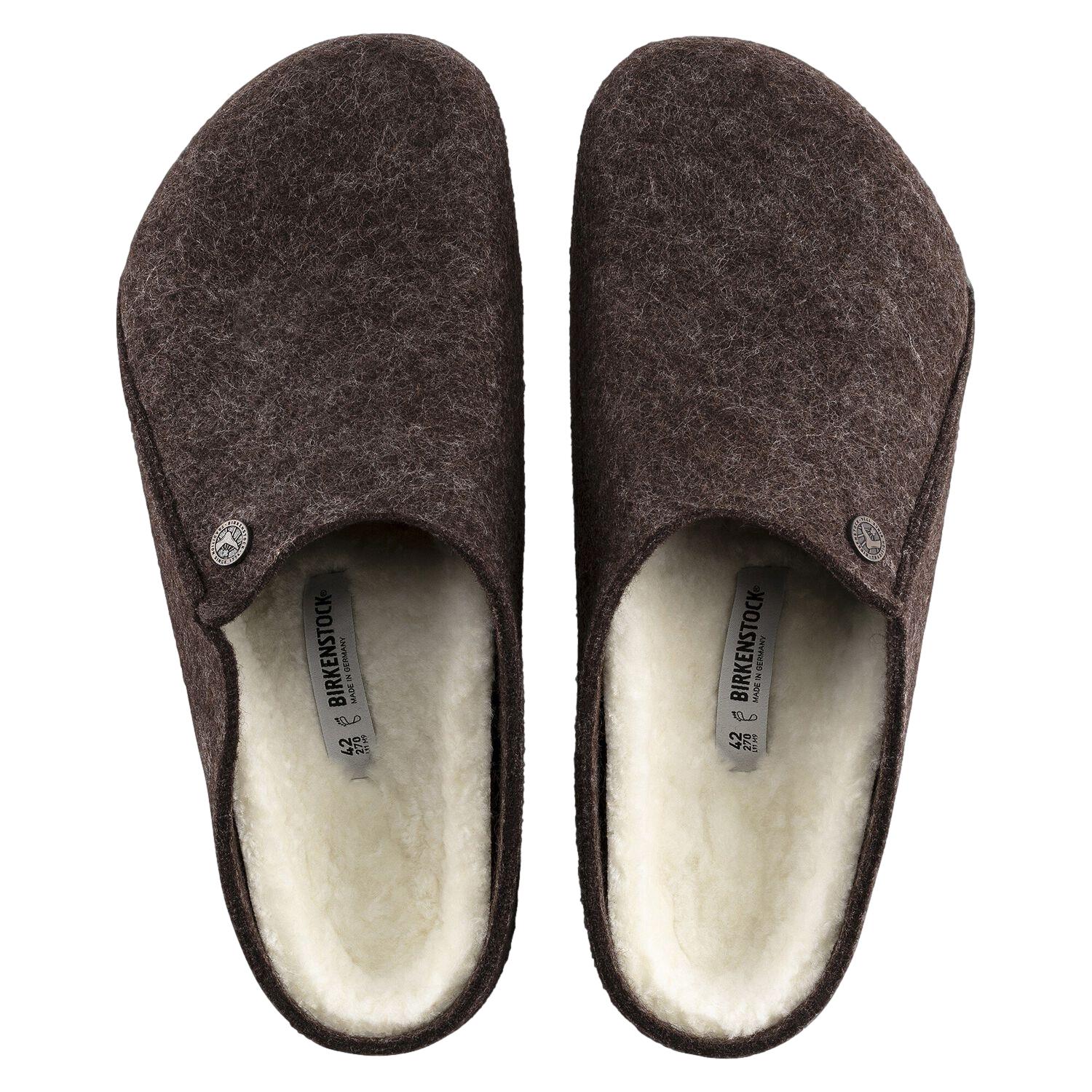Birkenstock Zermatt Rivet Wool Felt Regular Sko Brun Melert