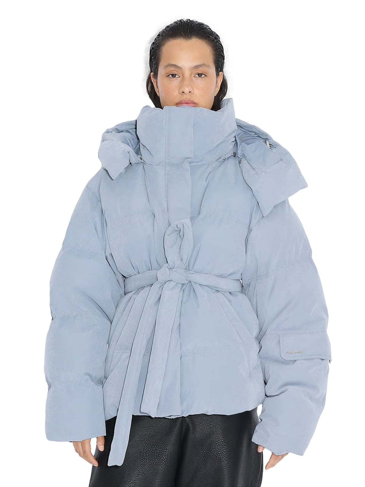 Holzweiler Steilia Brushed Down Jkt Jakke Gråblå - modostore.no