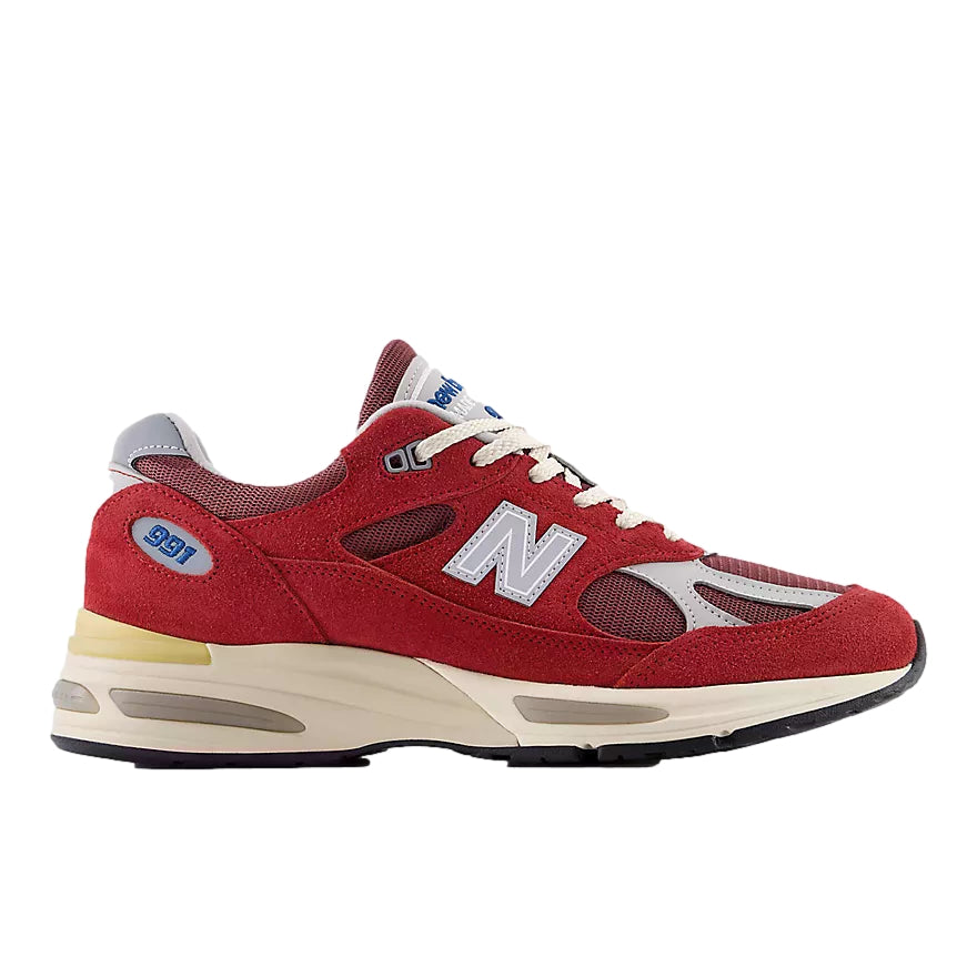 New Balance Made In Uk 991v2 Vintage Sports Sko Rød