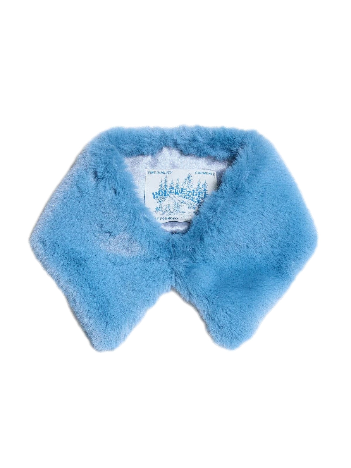 Holzweiler Faux Fur Collar Skjerf Blå