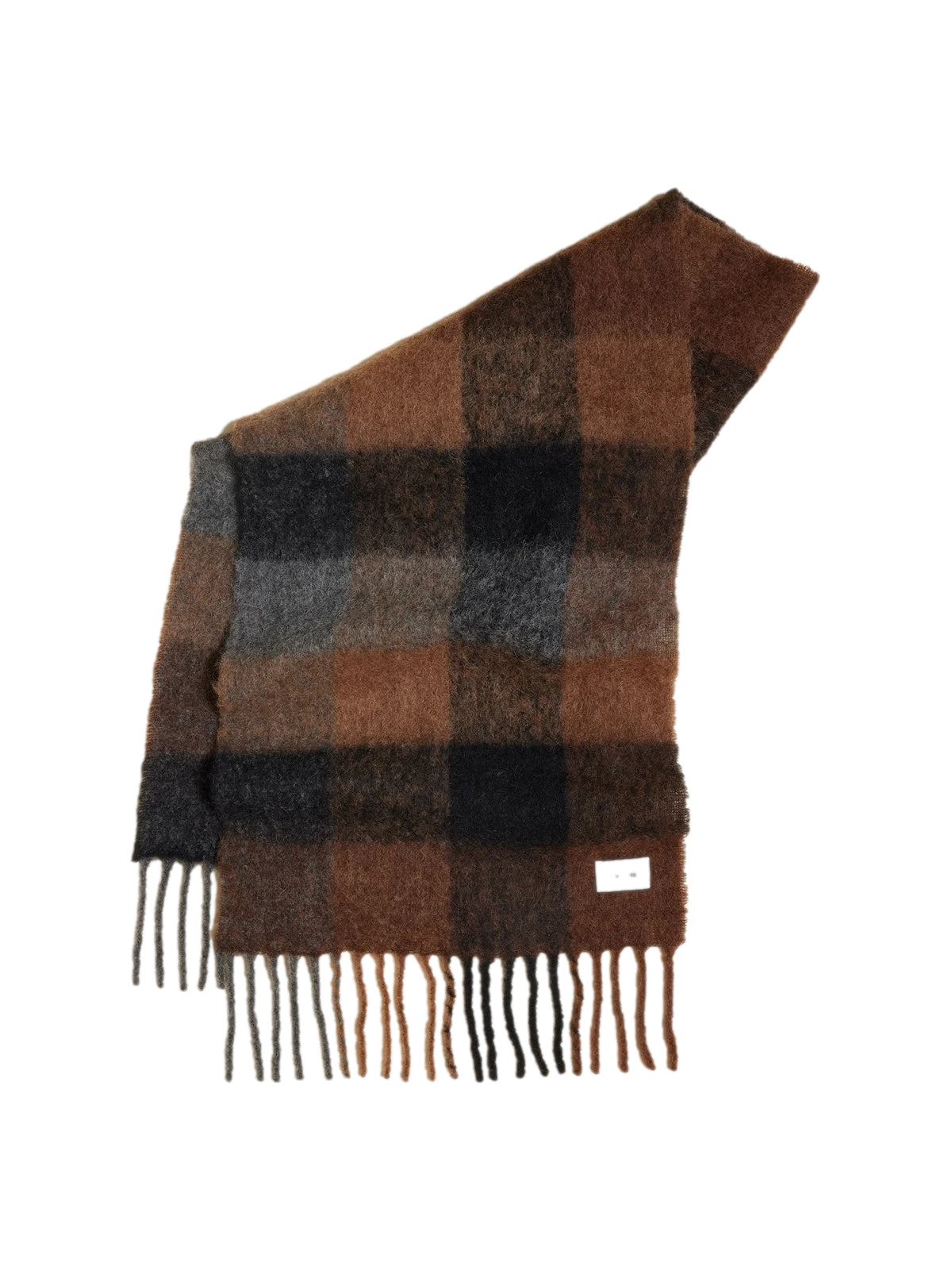 Holzweiler Fresia Brown Check Skjerf Brun - modostore.no