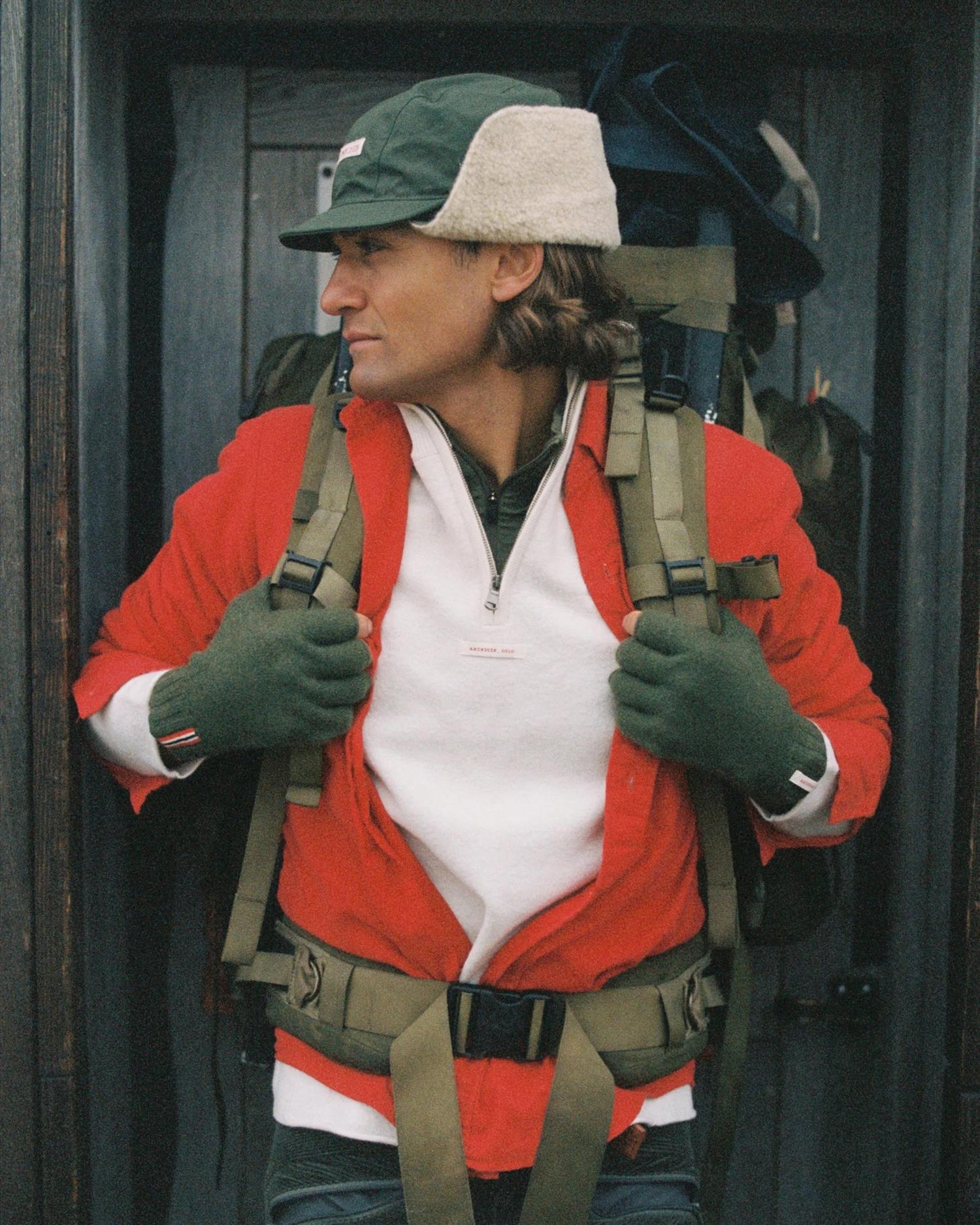 Amundsen Boiled Half Zip Mens Genser Navy