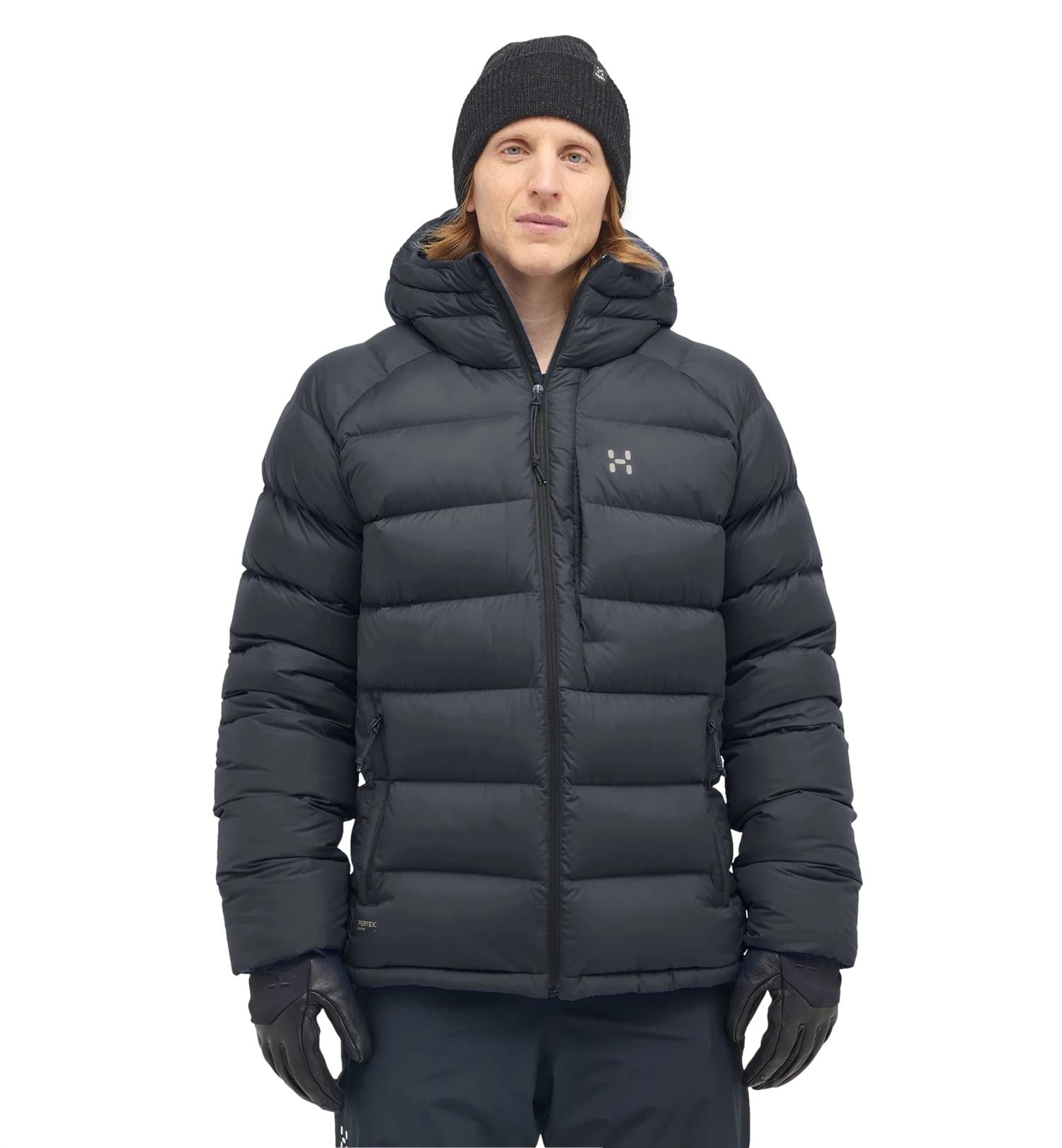 Haglöfs Rosson Down Hood Men Jakke Sort - modostore.no