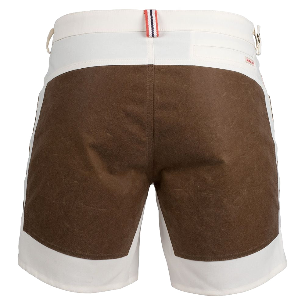 Amundsen 7Incher Field Shorts Mens Shorts Hvit Og Brun