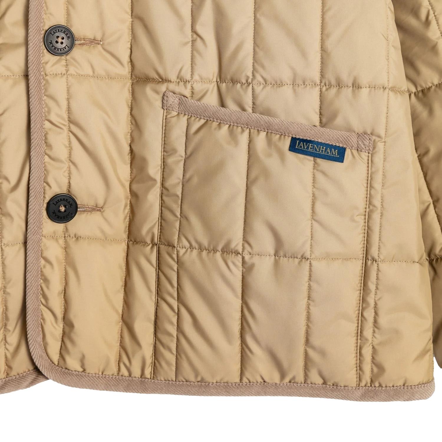 Lavenham Button Front Raydon Jakke Beige - modostore.no