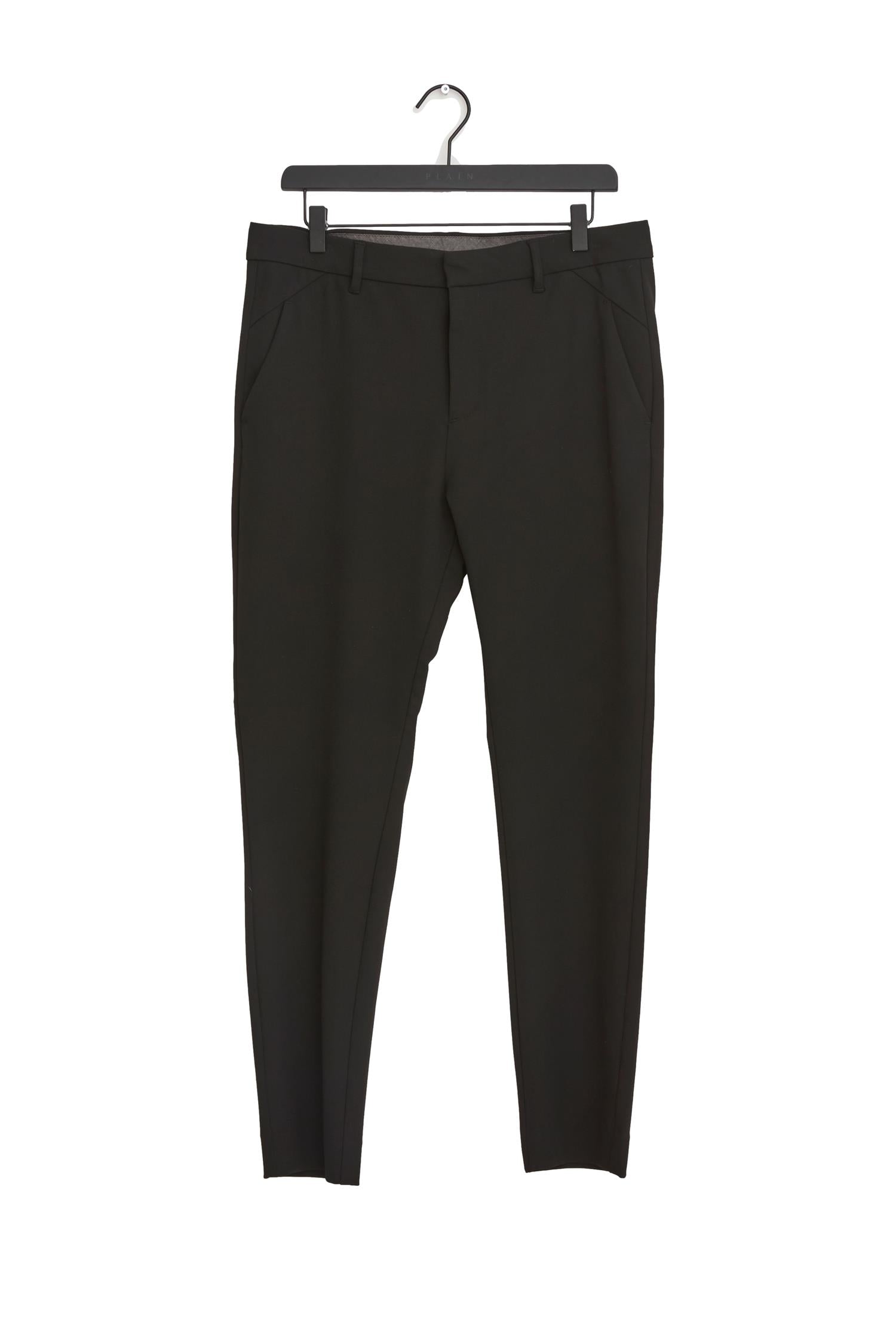 Plain JoshPL 315 Black Bukse Sort