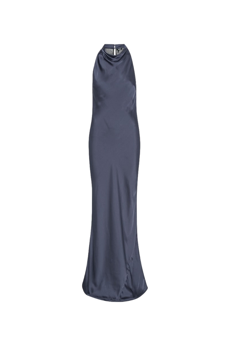 ROTATE Lace Maxi Dress Kjole Gråblå