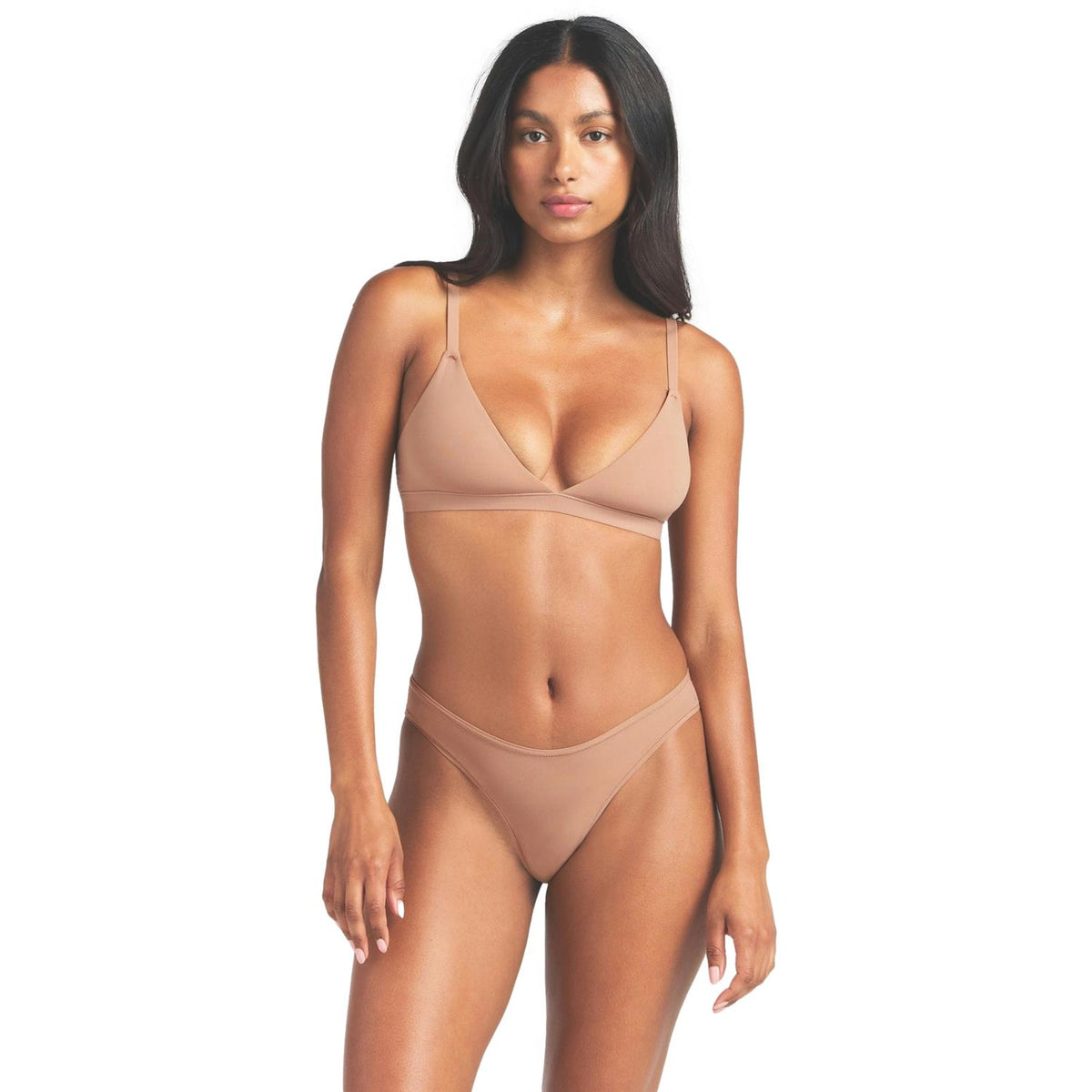 SKIMS Fits Everybody Triangle Bralette Sienna Undertøy Brun/Beige