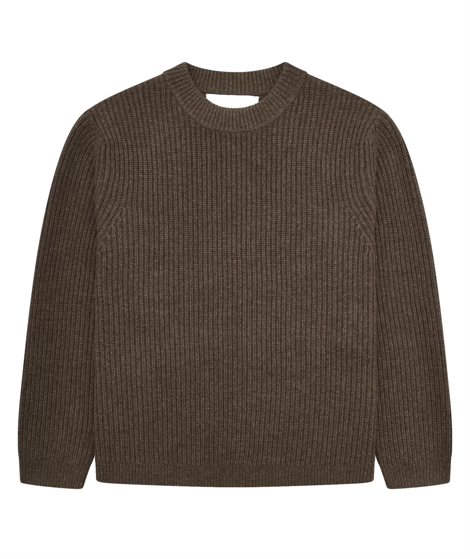 Garment Project Boxy Wool Knit Genser Brun - modostore.no