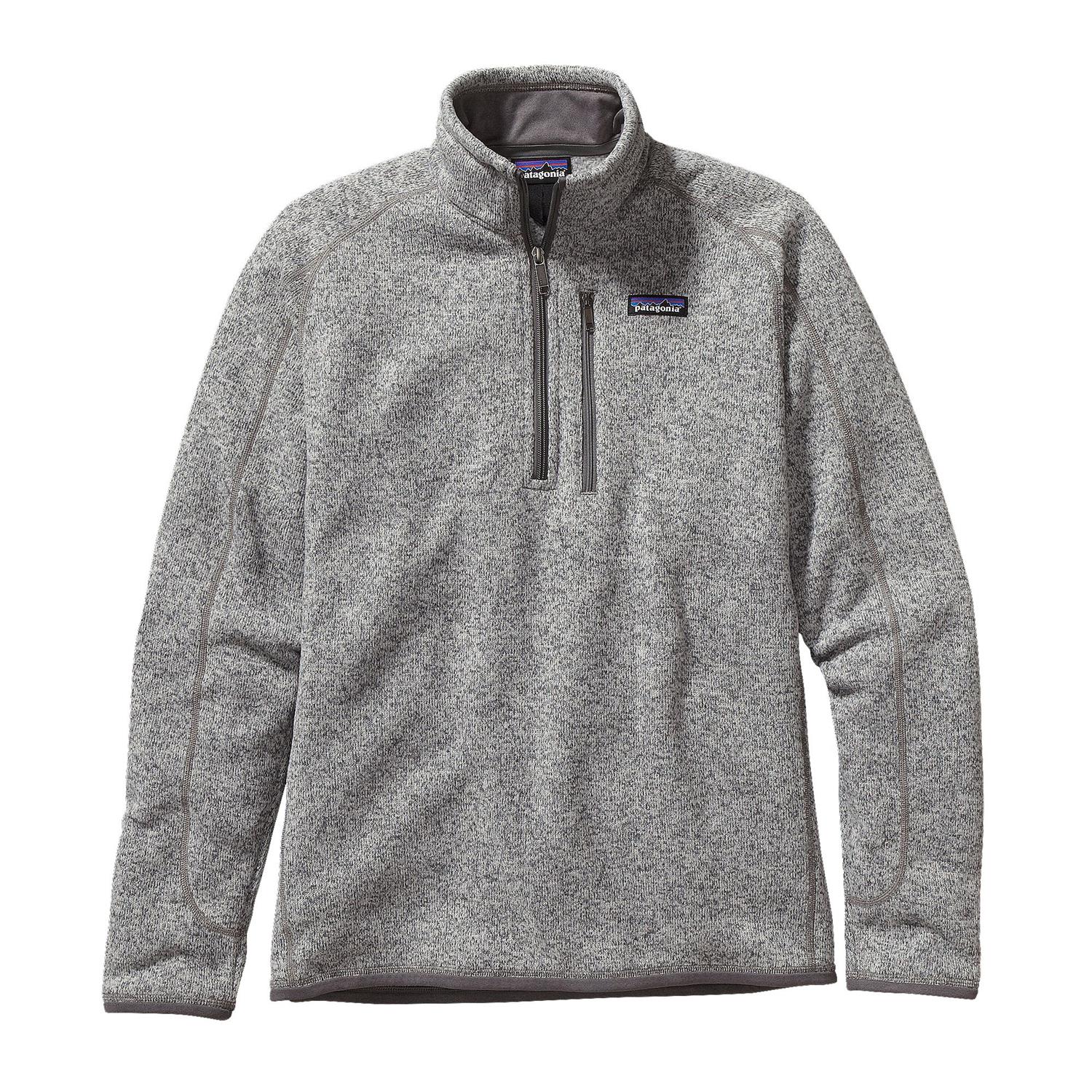 Patagonia M Better Sweater 1/4 Zip Genser- Lysegrå - modostore.no
