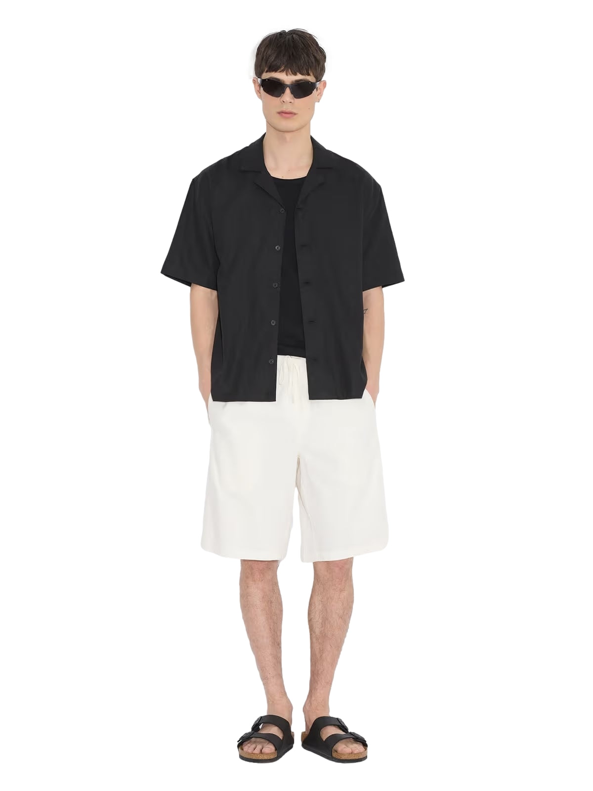 Holzweiler Pier Linen Shirt Skjorte Sort - modostore.no