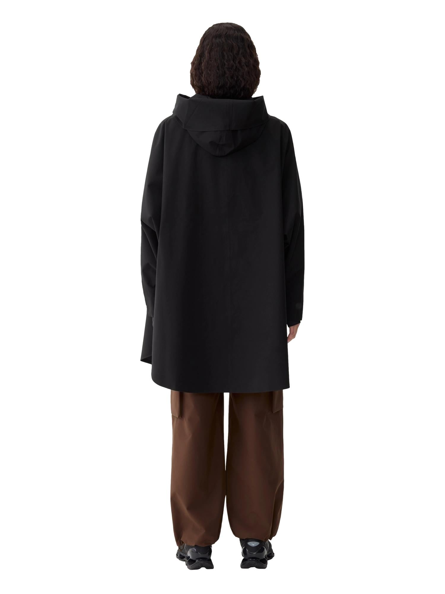 Blæst Bergen Poncho Black Jakke Sort