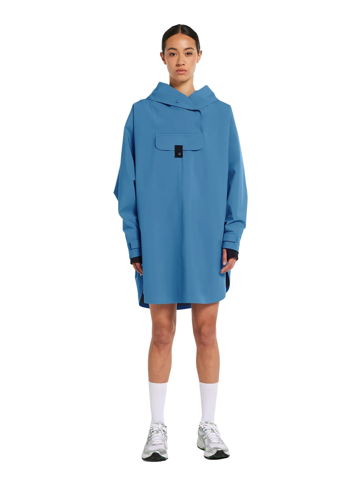 Blæst Bergen Poncho Coronet Blue Jakke Blå