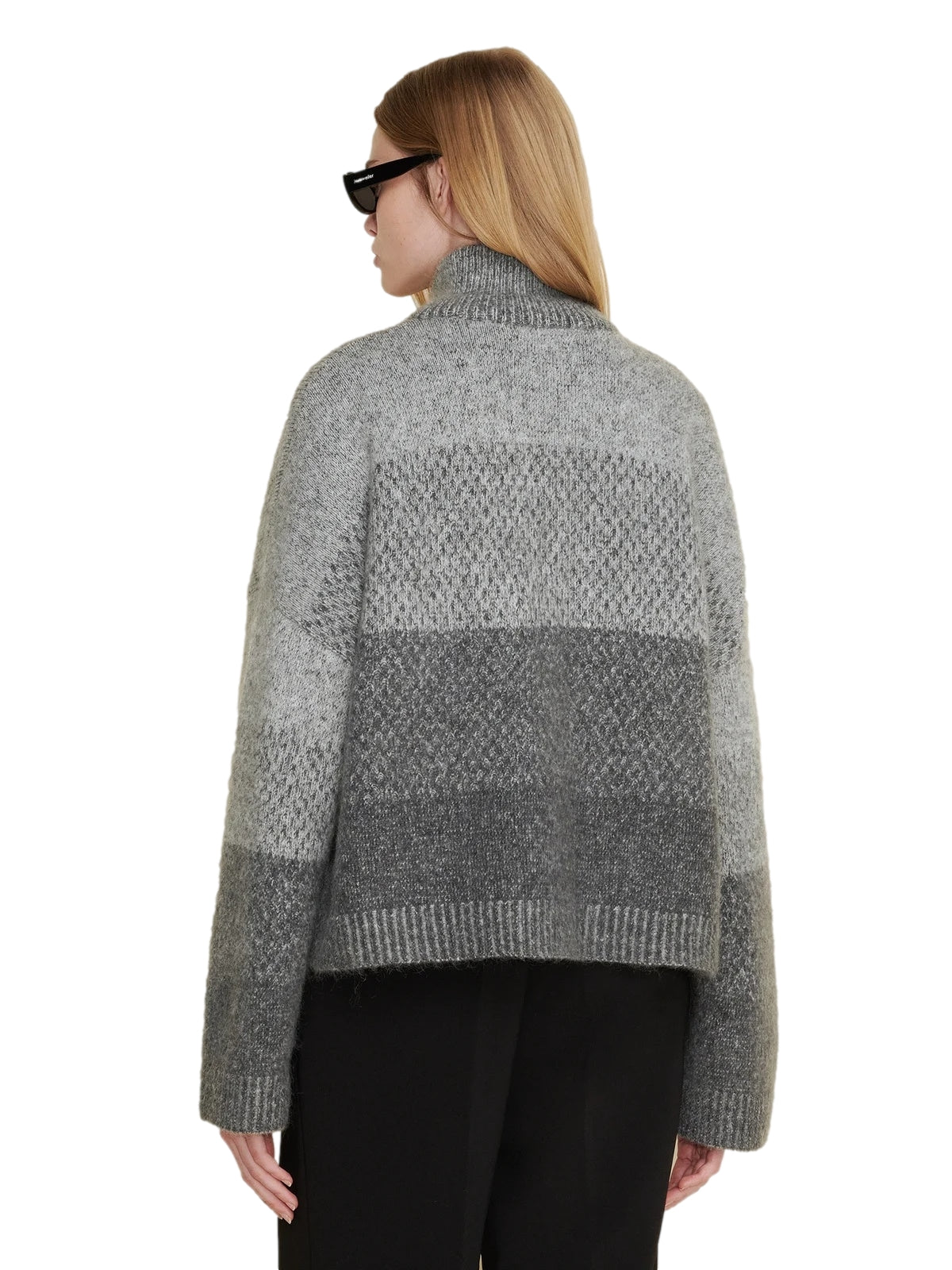 Holzweiler Tine Knit Cardigan Cardigan Grå Mønster - modostore.no