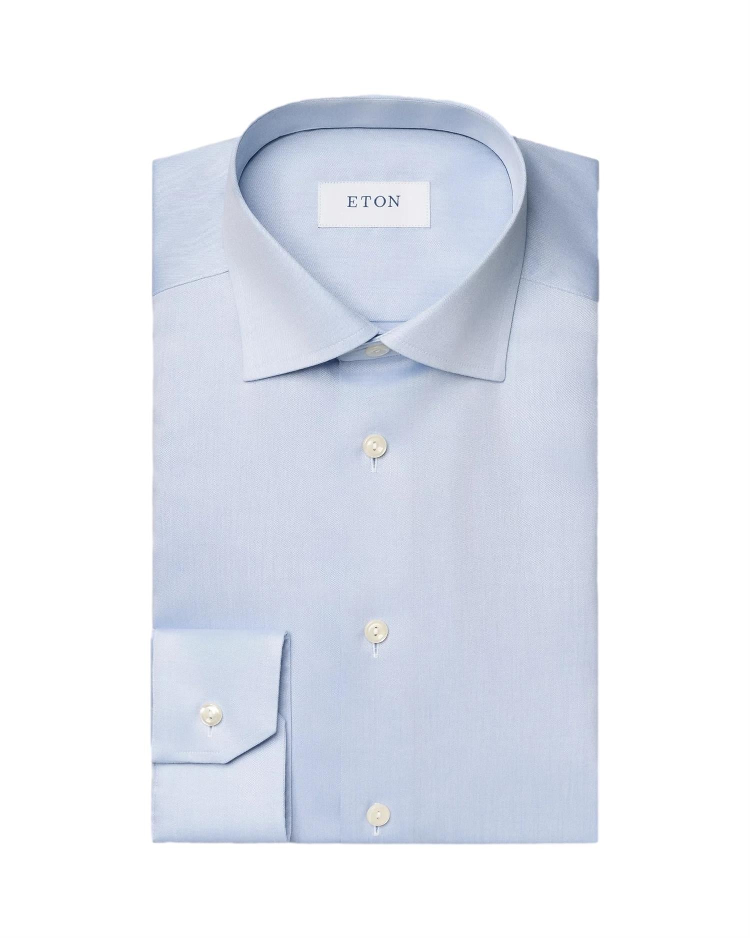 Eton 3000 Super Slim Skjorte Lyseblå - modostore.no