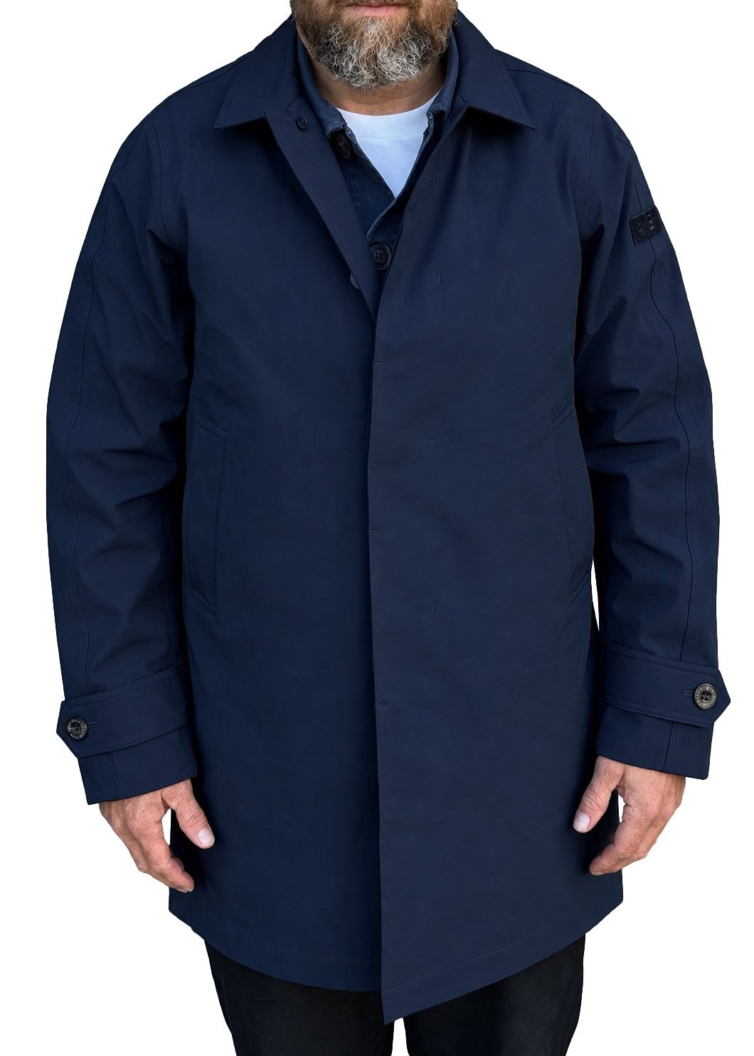 AYEN Souten Collar Coat Jakke Navy