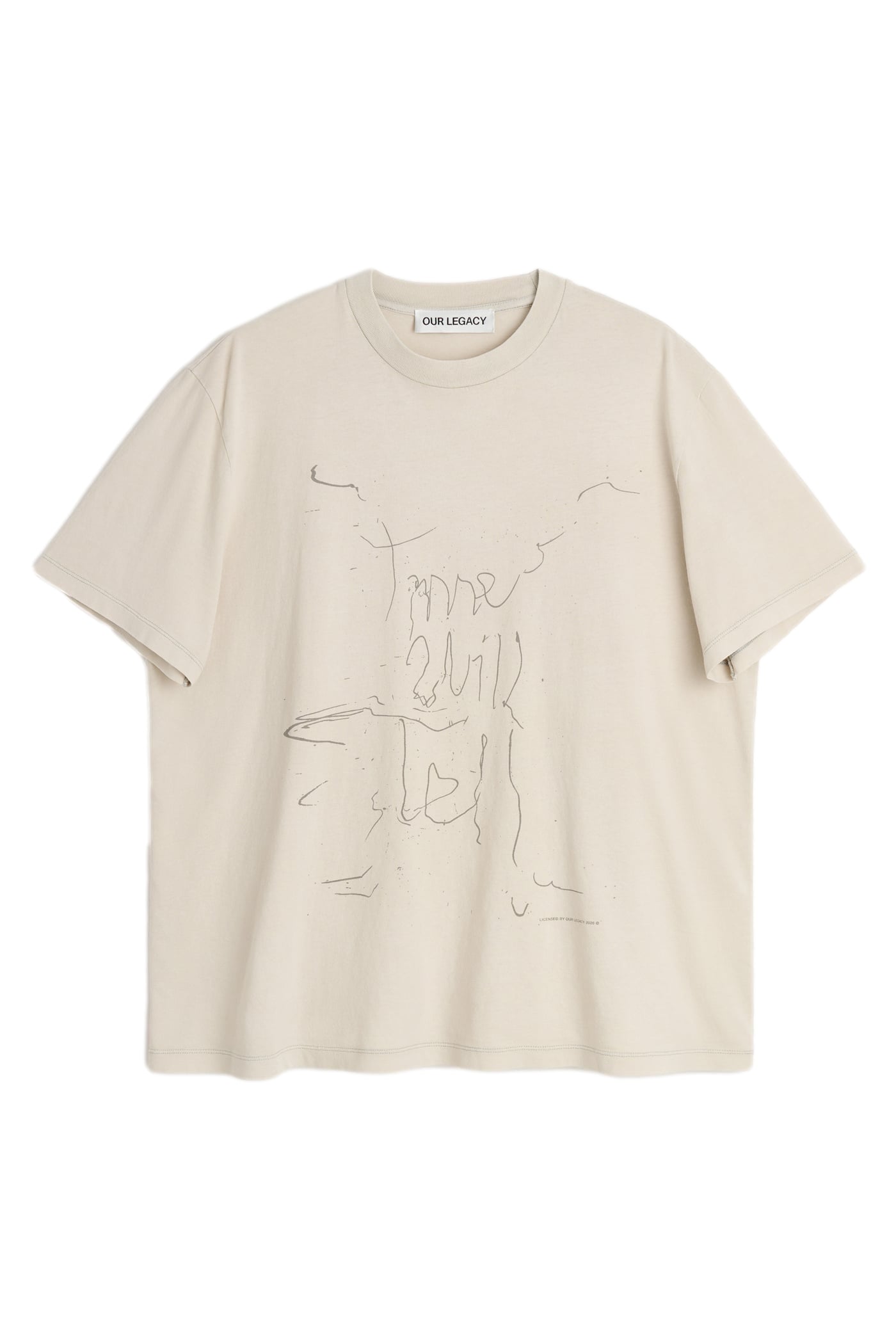 Our Legacy Box T-shirt T-shirt Beige