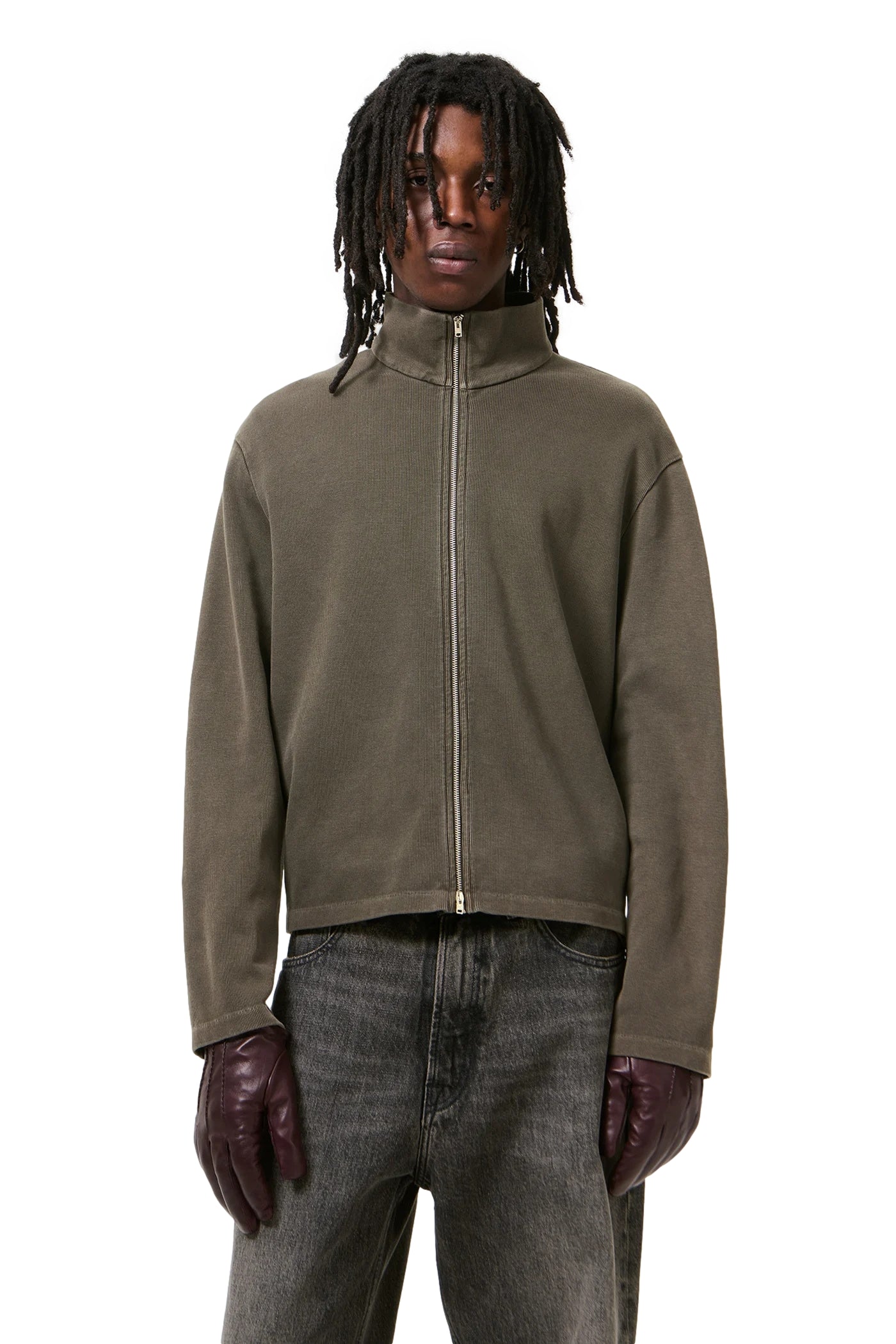 Our Legacy Shrunken fullzip Hettejakke Grå - modostore.no