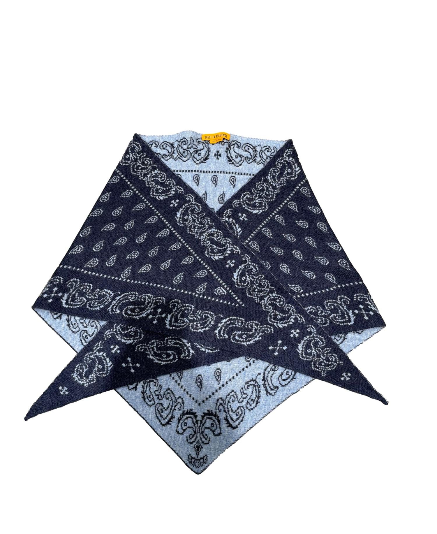 Guest In Residence The Wild Rag Indigo Blue/Light Blue Skjerf Blå Mønster - modostore.no