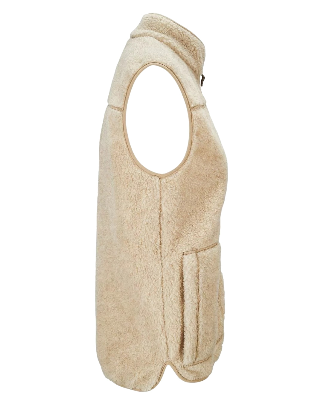 Amundsen Heroes Wool Fleece Vest Womens Vest Beige - modostore.no