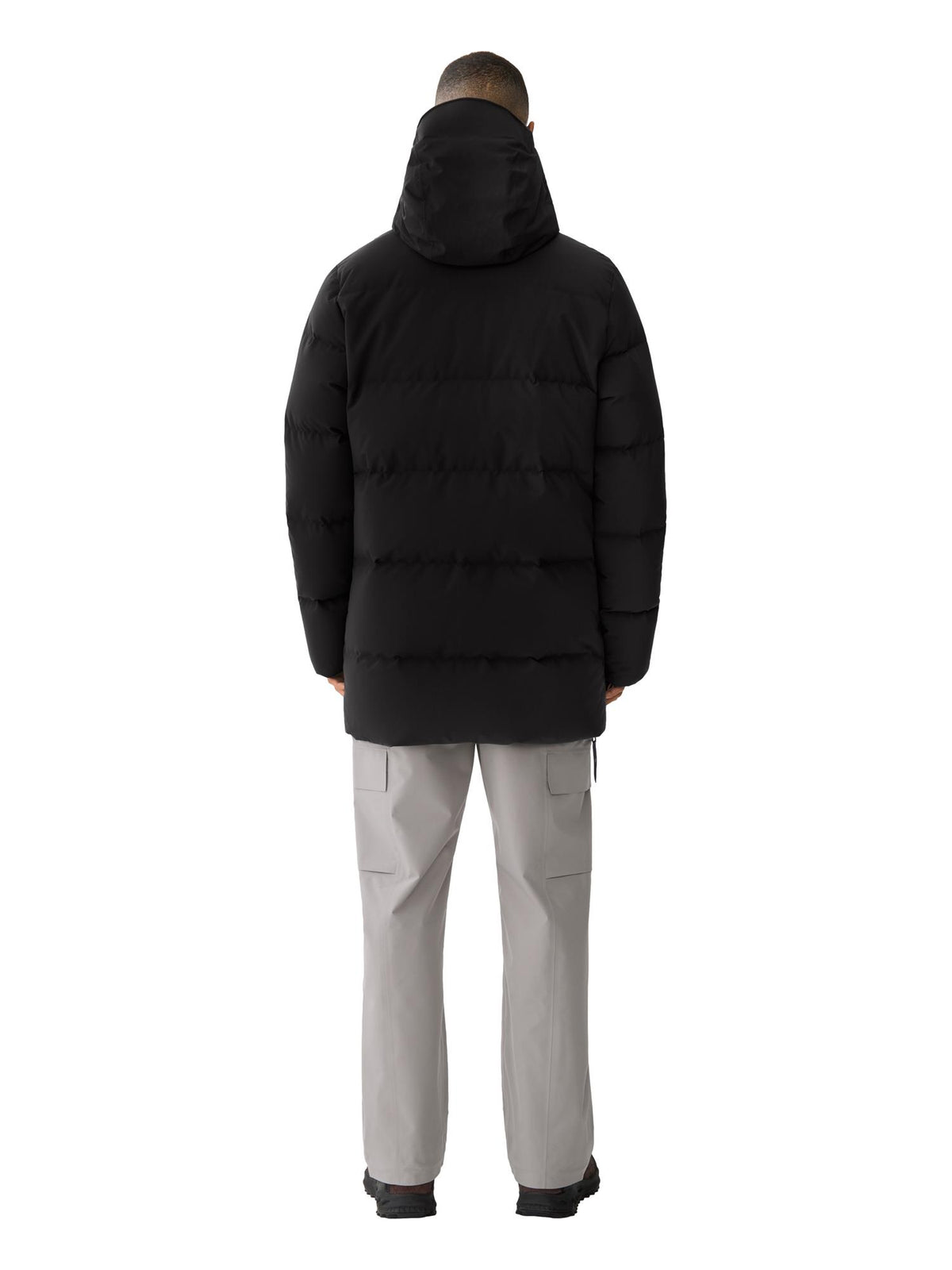 Blæst Urke Down Coat Black Jakke Sort