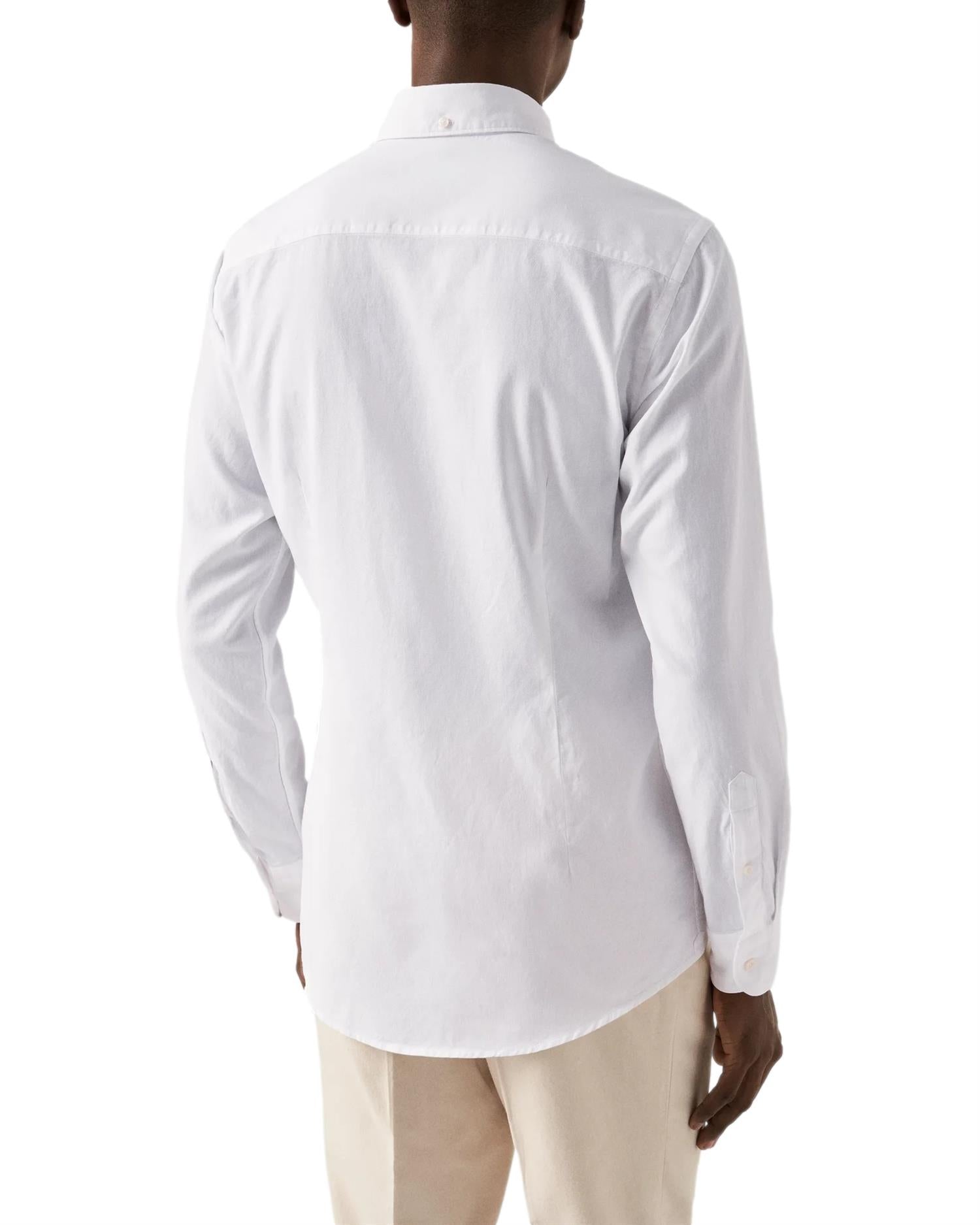 Eton White Oxford Shirt Skjorte Hvit - modostore.no