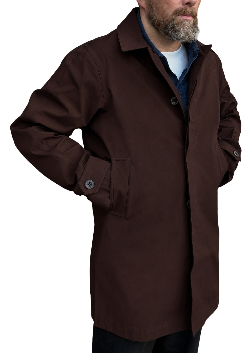 AYEN Souten Collar Coat Jakke Brun